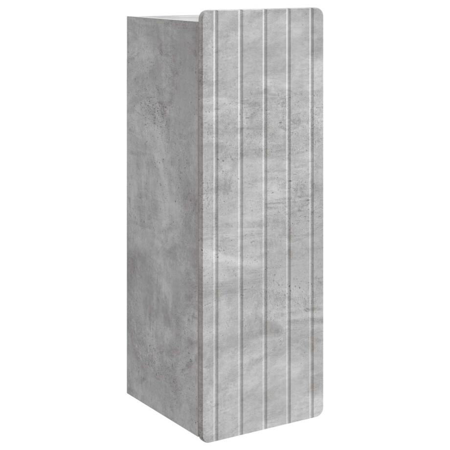 vidaXL Wandkast Betongrijs 33 x 34,5 x 94 cm Bewerkt hout vidaXL Wandkast Betongrijs 33 x 34,5 x 94 cm Bewerkt hout afbeelding 1