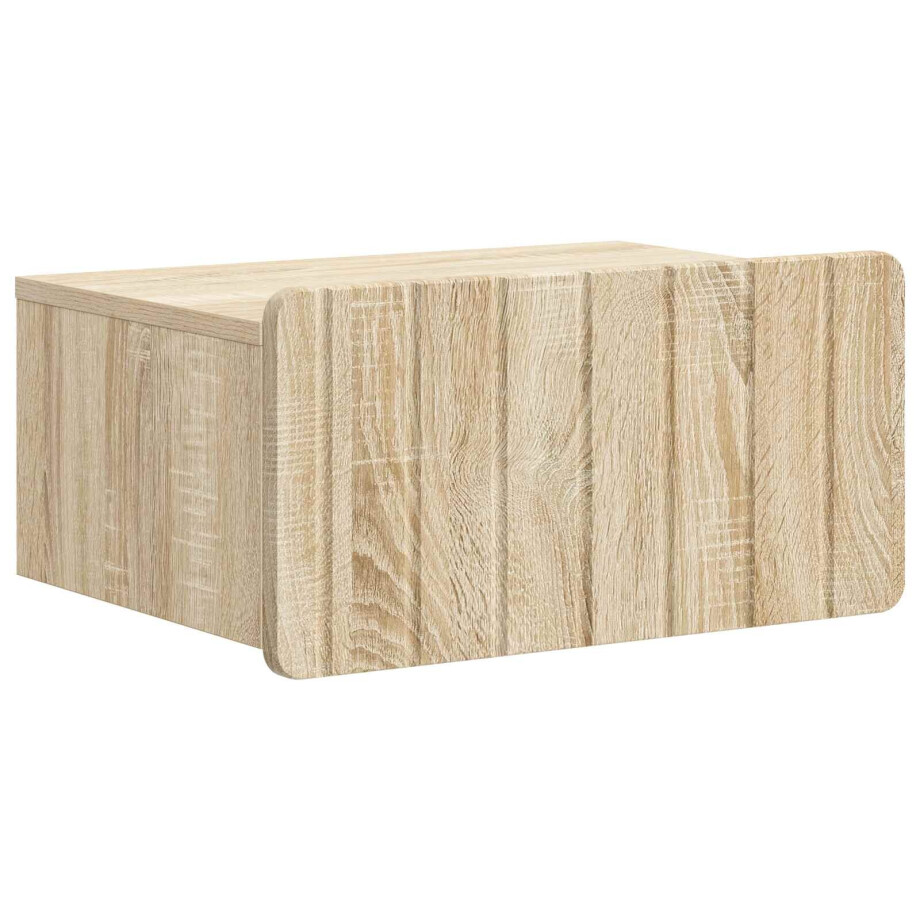 vidaXL Wandbeugel Bedkast Sonoma Eiken 49 x 34,5 x 24 cm Bewerkt hout vidaXL Wandbeugel Bedkast Sonoma Eiken 49 x 34,5 x 24 cm Bewerkt hout afbeelding 1