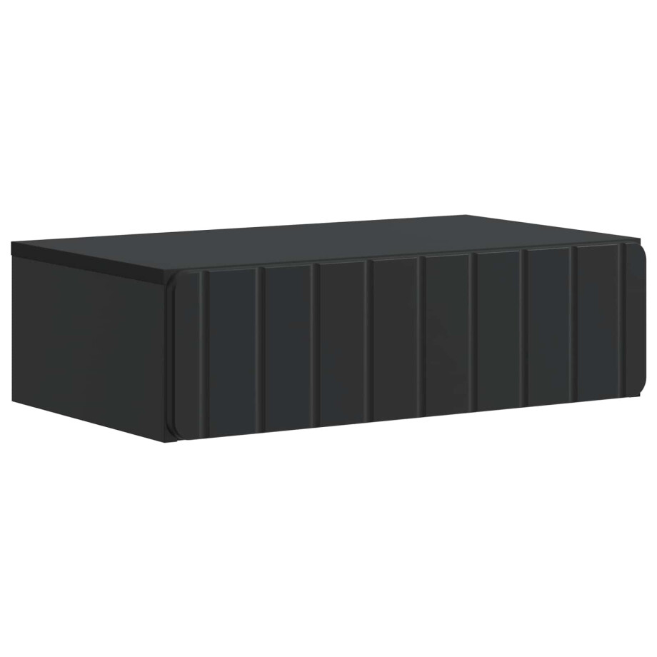 vidaXL Wandmontage Zijtafel Zwart 59 x 34,5 x 17 cm Bewerkt hout vidaXL Wandmontage Zijtafel Zwart 59 x 34,5 x 17 cm Bewerkt hout afbeelding 1