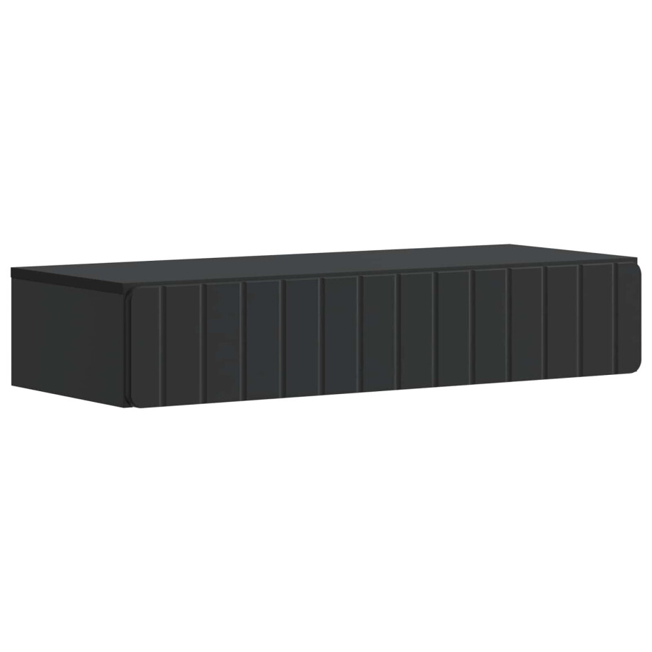vidaXL Wandmontage Zijtafel Zwart 87,5 x 34,5 x 17 cm Bewerkt hout vidaXL Wandmontage Zijtafel Zwart 87,5 x 34,5 x 17 cm Bewerkt hout afbeelding 1
