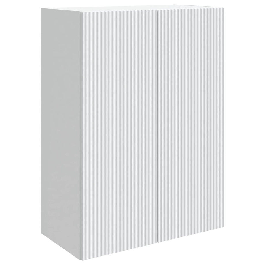 vidaXL Wandkast Wit 66 x 34,5 x 90 cm Bewerkt hout afbeelding 1