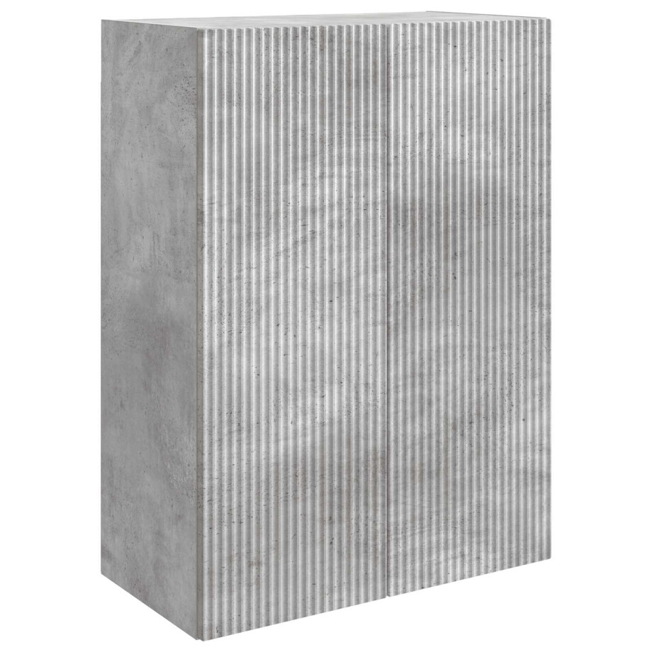 vidaXL Wandkast Betongrijs 66 x 34,5 x 90 cm Bewerkt hout vidaXL Wandkast Betongrijs 66 x 34,5 x 90 cm Bewerkt hout afbeelding 1
