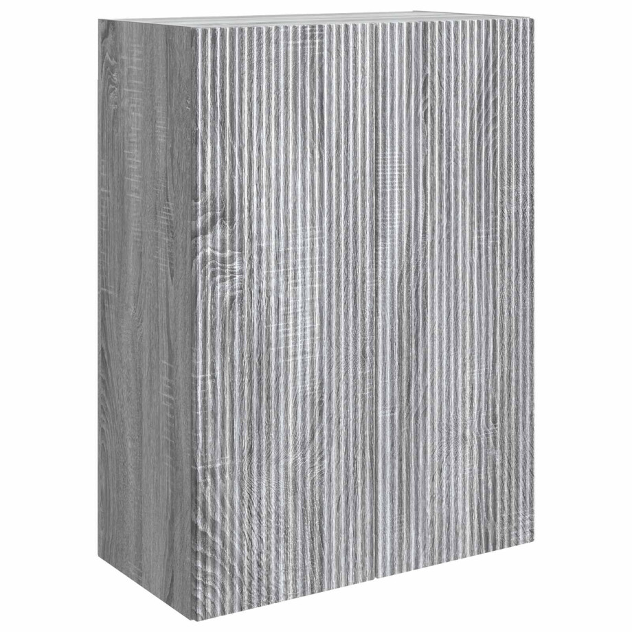 vidaXL Wandkast Grijs Sonoma 66 x 34,5 x 90 cm Bewerkt hout vidaXL Wandkast Grijs Sonoma 66 x 34,5 x 90 cm Bewerkt hout afbeelding 1