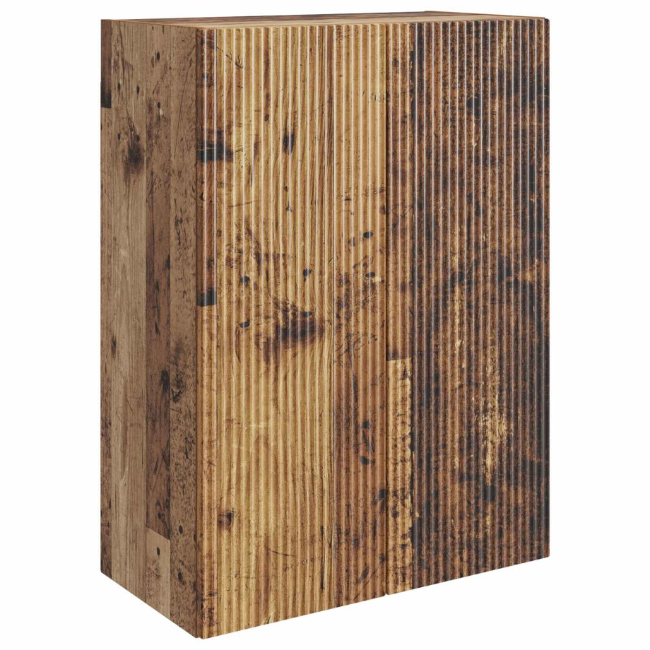 vidaXL Wandkast Oud hout 66 x 34,5 x 90 cm Bewerkt hout afbeelding 1