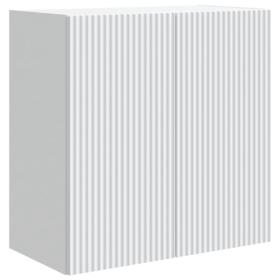 vidaXL Wandkast Wit 59 x 31 x 60 cm Bewerkt hout afbeelding 1