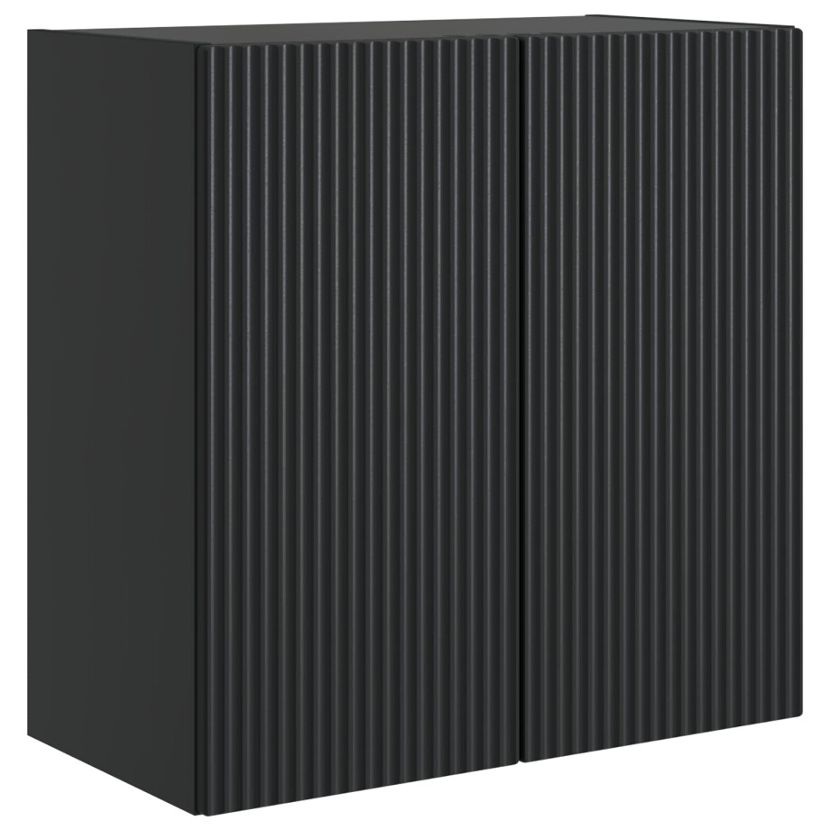 vidaXL Wandkast Zwart 59 x 31 x 60 cm Bewerkt hout vidaXL Wandkast Zwart 59 x 31 x 60 cm Bewerkt hout afbeelding 1