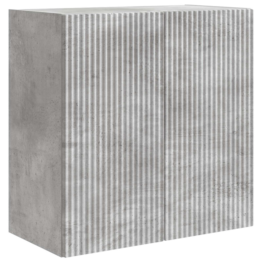 vidaXL Wandkast Betongrijs 59 x 31 x 60 cm Bewerkt hout vidaXL Wandkast Betongrijs 59 x 31 x 60 cm Bewerkt hout afbeelding 1