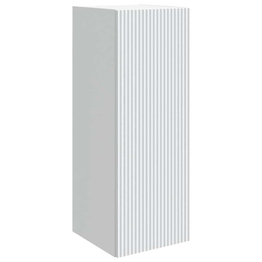vidaXL Wandkast Wit 33 x 34,5 x 90 cm Bewerkt hout afbeelding 1