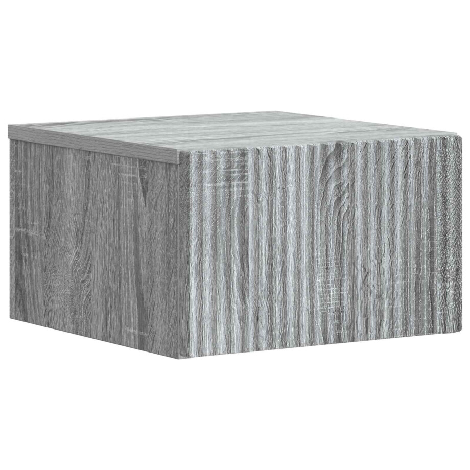 vidaXL Wandbeugel Bedkast Grijs sonoma 33 x 34,5 x 20 cm Bewerkt hout afbeelding 1