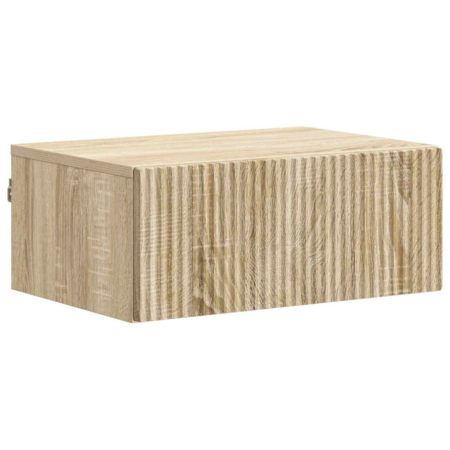 vidaXL Wandbeugel Bedkast Sonoma Eiken 49 x 34,5 x 20 cm Bewerkt hout vidaXL Wandbeugel Bedkast Sonoma Eiken 49 x 34,5 x 20 cm Bewerkt hout afbeelding 1