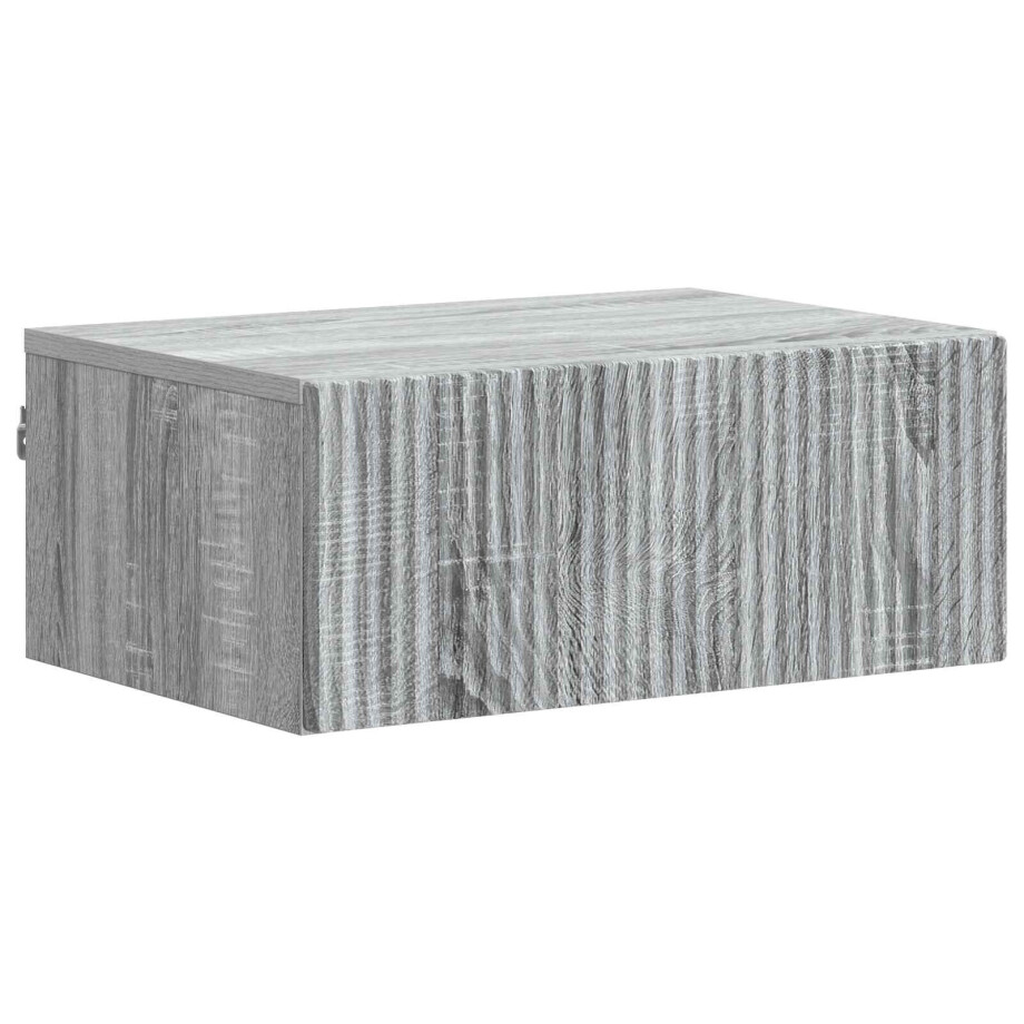 vidaXL Wandbeugel Bedkast Grijs sonoma 49 x 34,5 x 20 cm Bewerkt hout vidaXL Wandbeugel Bedkast Grijs sonoma 49 x 34,5 x 20 cm Bewerkt hout afbeelding 1