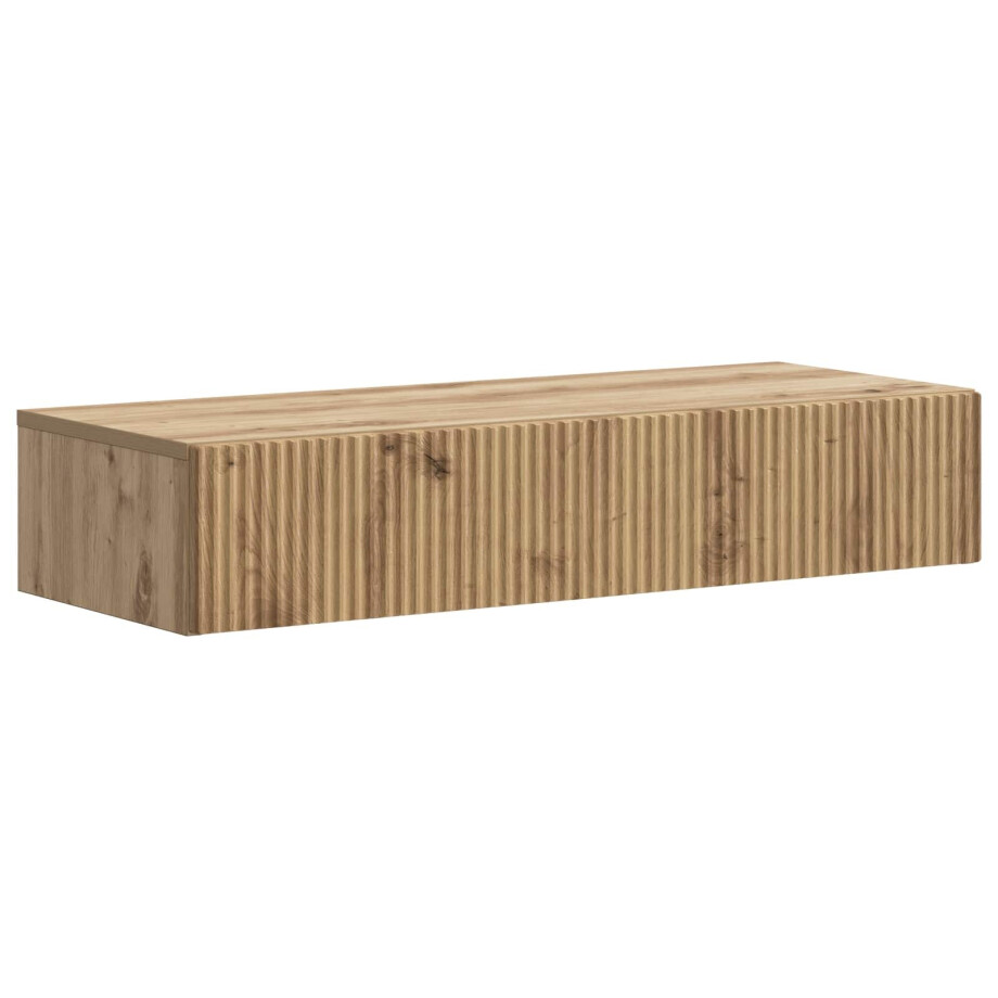 vidaXL Wandmontage Zijtafel Artisanaal eiken 87,5 x 34,5 x 17 cm afbeelding 1