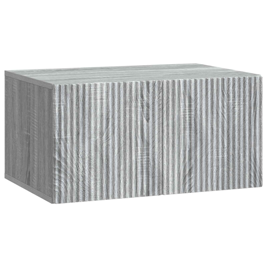 vidaXL Wandbeugel TV-kast Grijs sonoma 59,5 x 41 x 30 cm Bewerkt hout vidaXL Wandbeugel TV-kast Grijs sonoma 59,5 x 41 x 30 cm Bewerkt hout afbeelding 1