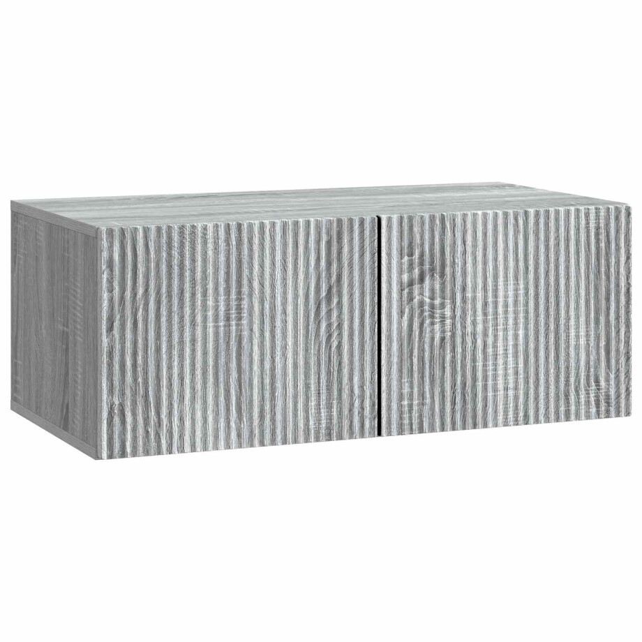 vidaXL Wandbeugel TV-kast Grijs sonoma 78,5 x 41 x 30 cm Bewerkt hout vidaXL Wandbeugel TV-kast Grijs sonoma 78,5 x 41 x 30 cm Bewerkt hout afbeelding 1