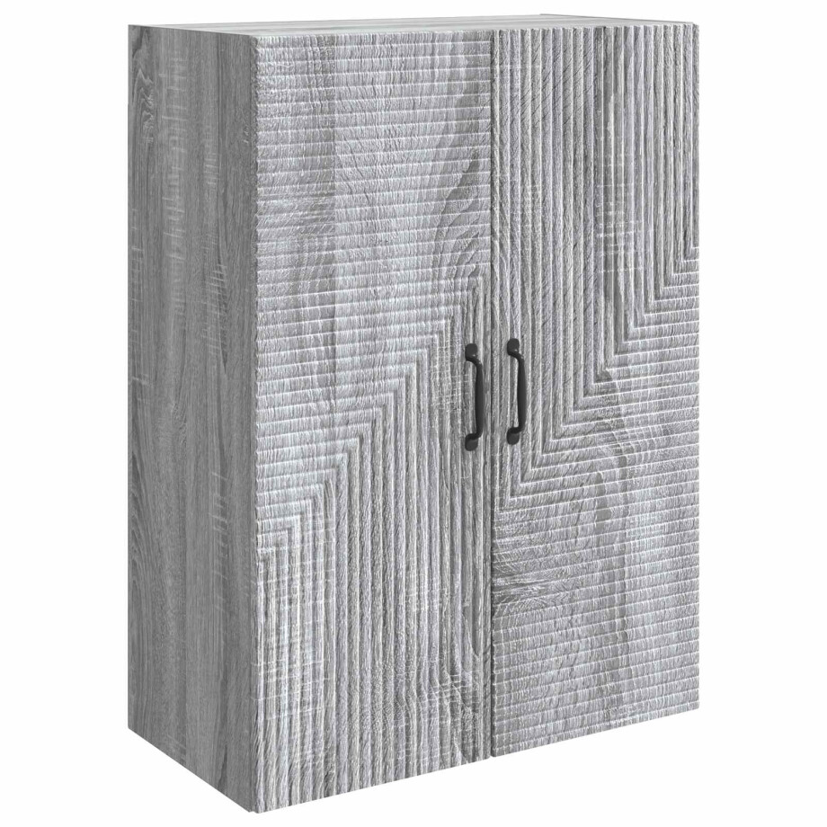 vidaXL Wandkast Grijs Sonoma 66 x 34,5 x 90 cm Bewerkt hout vidaXL Wandkast Grijs Sonoma 66 x 34,5 x 90 cm Bewerkt hout afbeelding 1