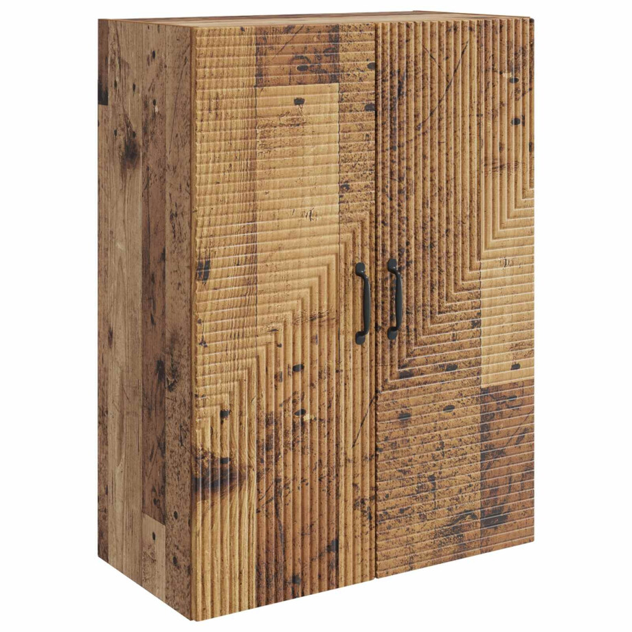 vidaXL Wandkast Oud hout 66 x 34,5 x 90 cm Bewerkt hout afbeelding 1