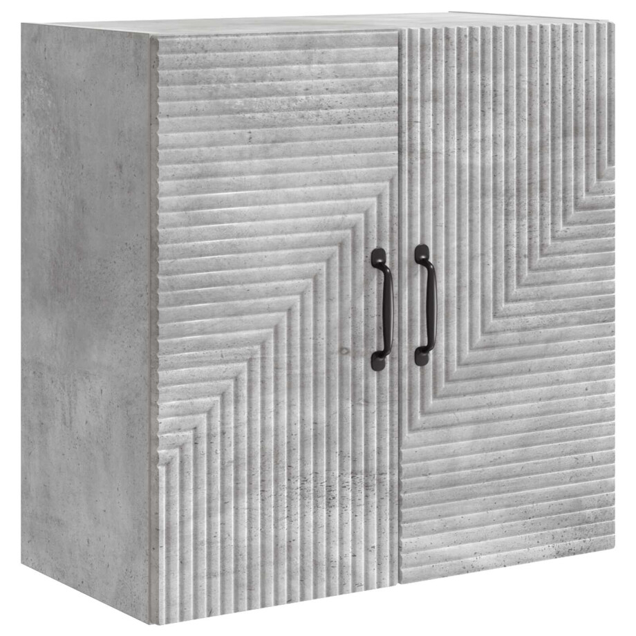 vidaXL Wandkast Betongrijs 59 x 31 x 60 cm Bewerkt hout vidaXL Wandkast Betongrijs 59 x 31 x 60 cm Bewerkt hout afbeelding 1