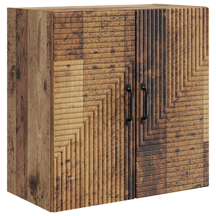 vidaXL Wandkast Oud hout 59 x 31 x 60 cm Bewerkt hout vidaXL Wandkast Oud hout 59 x 31 x 60 cm Bewerkt hout afbeelding 1