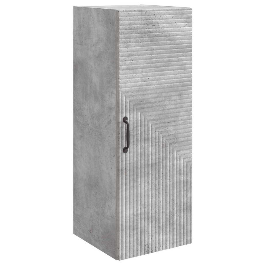 vidaXL Wandkast Betongrijs 33 x 34,5 x 90 cm Bewerkt hout vidaXL Wandkast Betongrijs 33 x 34,5 x 90 cm Bewerkt hout afbeelding 1