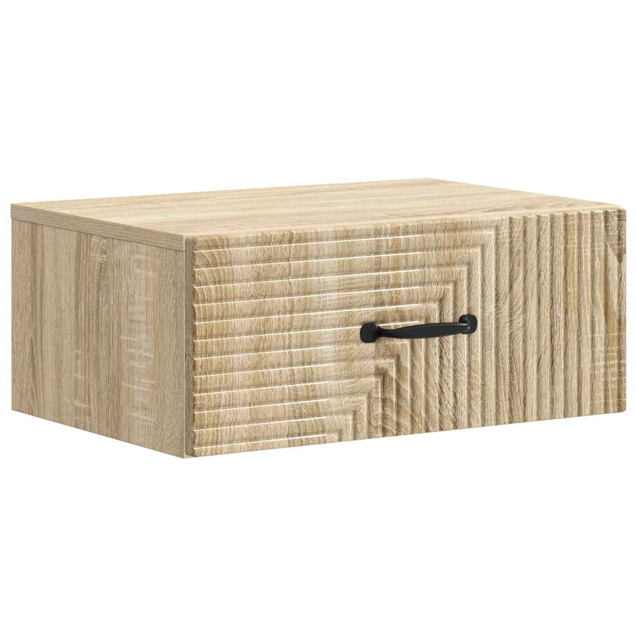 vidaXL Wandbeugel Bedkast Sonoma Eiken 49 x 34,5 x 20 cm Bewerkt hout vidaXL Wandbeugel Bedkast Sonoma Eiken 49 x 34,5 x 20 cm Bewerkt hout afbeelding 1