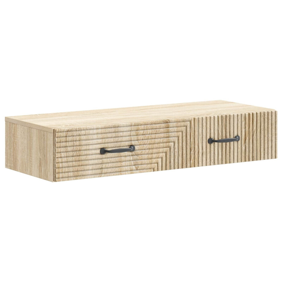 vidaXL Wandmontage Zijtafel Sonoma Eiken 87,5 x 34,5 x 17 cm vidaXL Wandmontage Zijtafel Sonoma Eiken 87,5 x 34,5 x 17 cm afbeelding 1