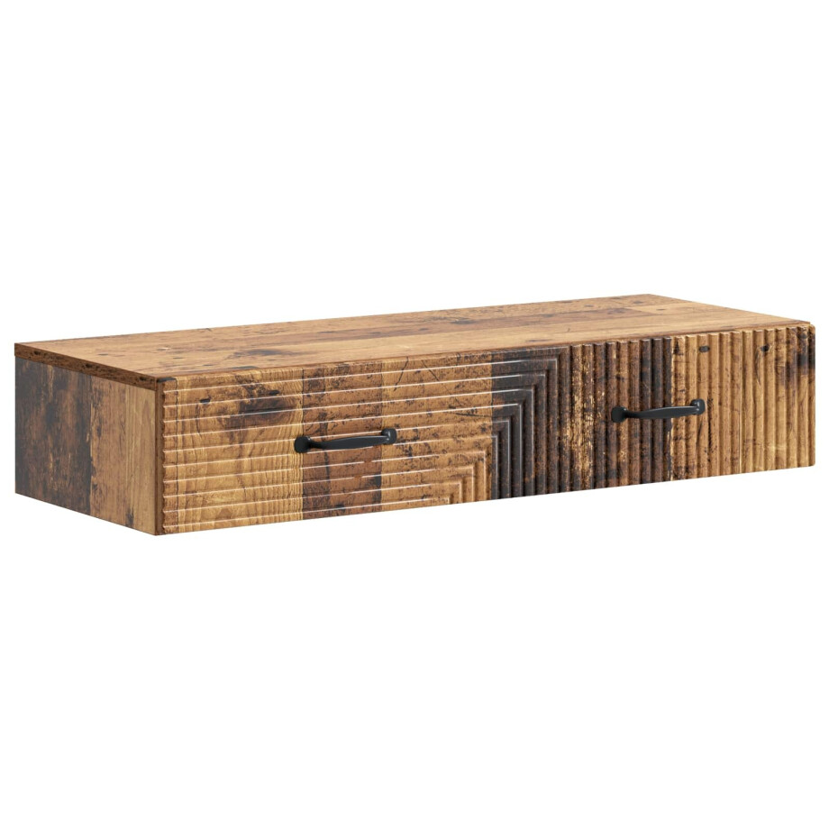 vidaXL Wandmontage Zijtafel Oud hout 87,5 x 34,5 x 17 cm Bewerkt hout vidaXL Wandmontage Zijtafel Oud hout 87,5 x 34,5 x 17 cm Bewerkt hout afbeelding 1