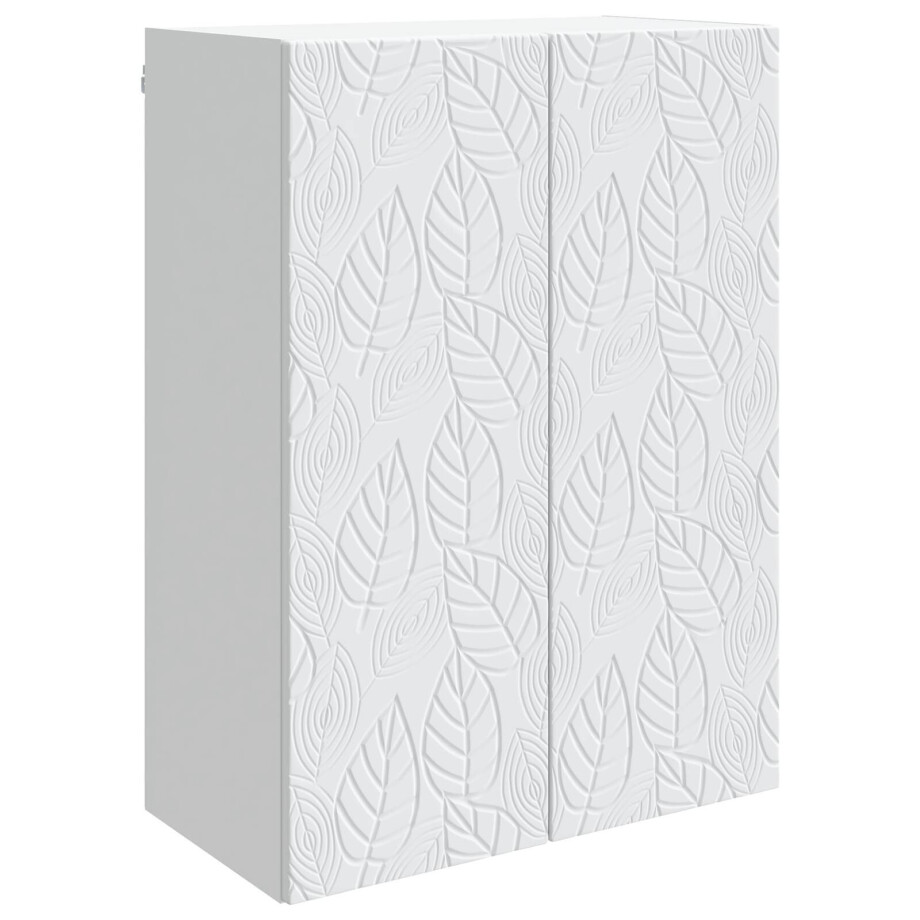 vidaXL Wandkast Wit 66 x 34,5 x 90 cm Bewerkt hout afbeelding 1