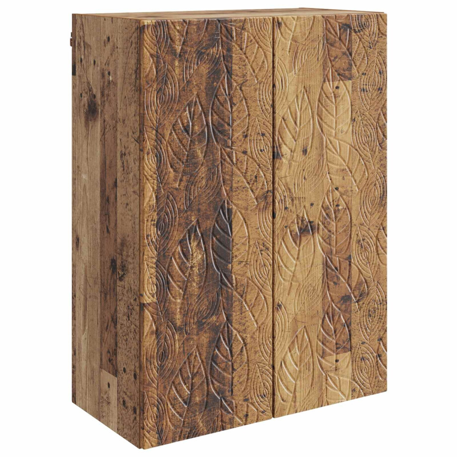 vidaXL Wandkast Oud hout 66 x 34,5 x 90 cm Bewerkt hout afbeelding 1