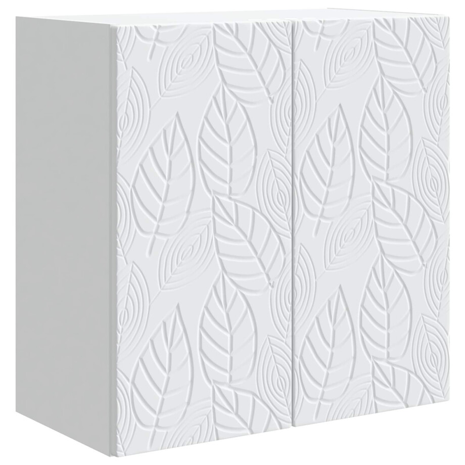 vidaXL Wandkast Wit 59 x 31 x 60 cm Bewerkt hout afbeelding 1
