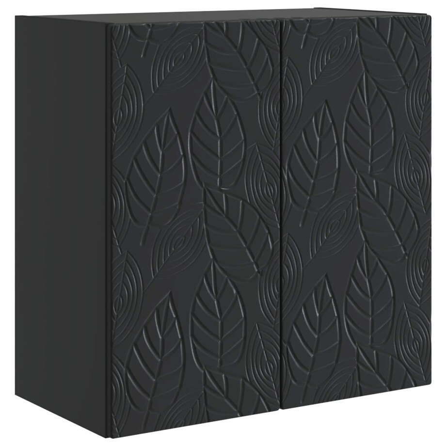 vidaXL Wandkast Zwart 59 x 31 x 60 cm Bewerkt hout afbeelding 1