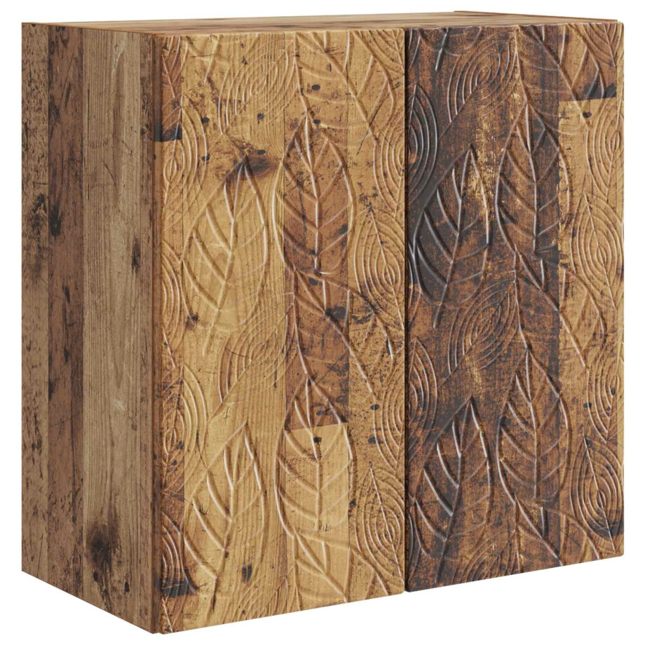 vidaXL Wandkast Oud hout 59 x 31 x 60 cm Bewerkt hout vidaXL Wandkast Oud hout 59 x 31 x 60 cm Bewerkt hout afbeelding 1