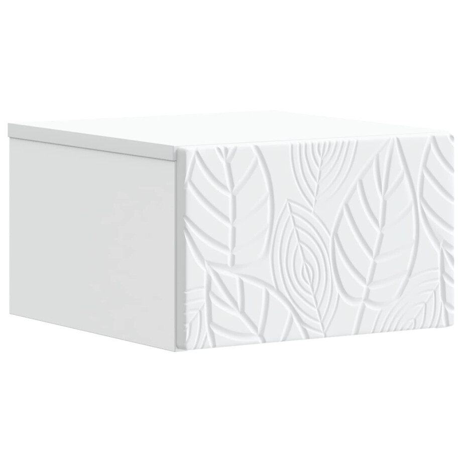 vidaXL Wandbeugel Bedkast Wit 49 x 34,5 x 20 cm Bewerkt hout vidaXL Wandbeugel Bedkast Wit 49 x 34,5 x 20 cm Bewerkt hout afbeelding 1