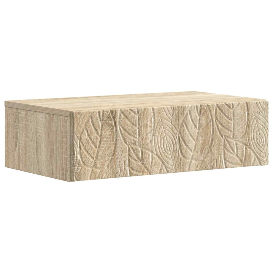 vidaXL Wandmontage Zijtafel Sonoma Eiken 59 x 34,5 x 17 cm vidaXL Wandmontage Zijtafel Sonoma Eiken 59 x 34,5 x 17 cm afbeelding 1