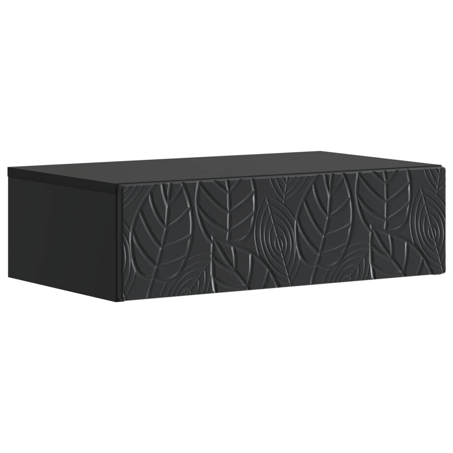vidaXL Wandmontage Zijtafel Zwart 87,5 x 34,5 x 17 cm Bewerkt hout vidaXL Wandmontage Zijtafel Zwart 87,5 x 34,5 x 17 cm Bewerkt hout afbeelding 1
