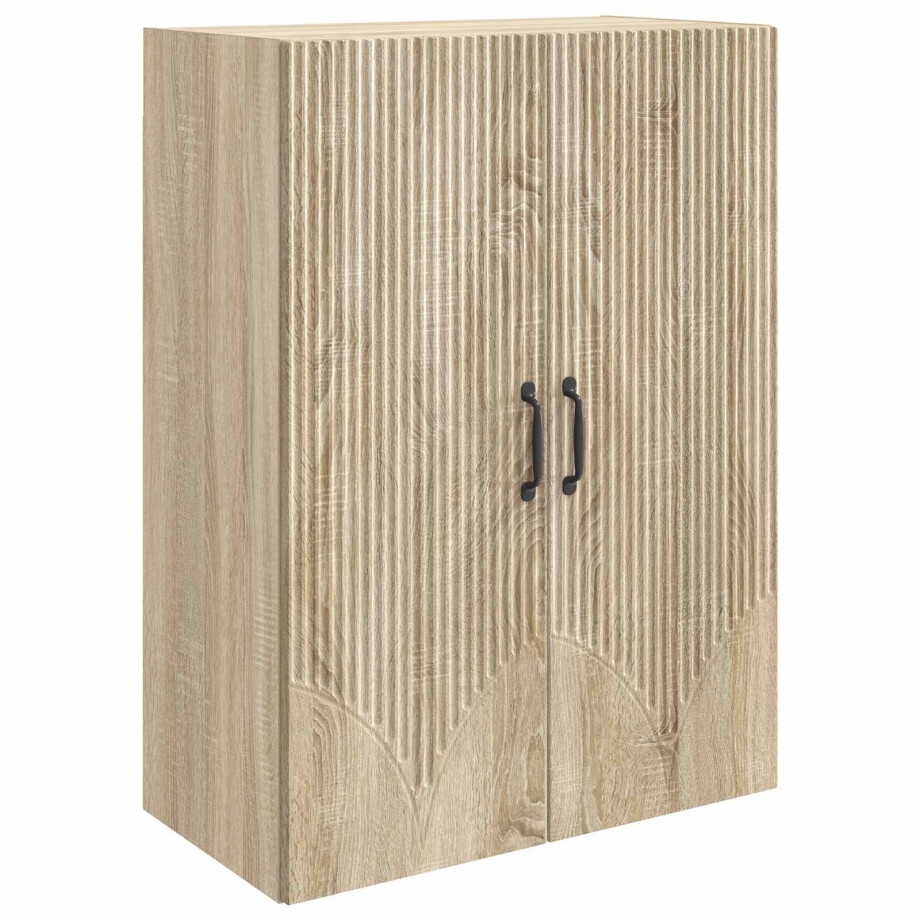 vidaXL Wandkast Sonoma Eiken 66 x 34,5 x 90 cm Bewerkt hout vidaXL Wandkast Sonoma Eiken 66 x 34,5 x 90 cm Bewerkt hout afbeelding 1