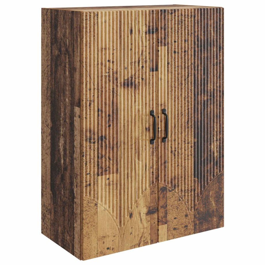 vidaXL Wandkast Oud hout 66 x 34,5 x 90 cm Bewerkt hout afbeelding 1