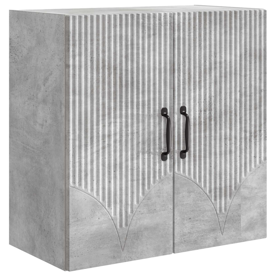 vidaXL Wandkast Betongrijs 59 x 31 x 60 cm Bewerkt hout vidaXL Wandkast Betongrijs 59 x 31 x 60 cm Bewerkt hout afbeelding 1
