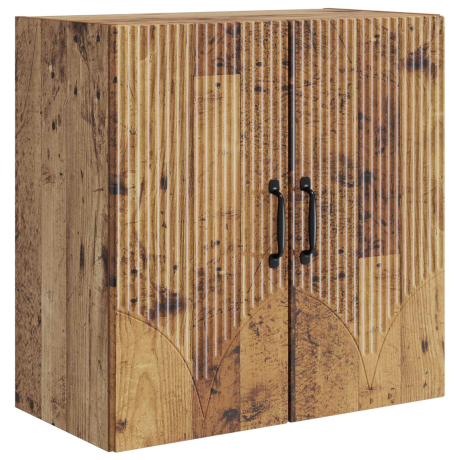 vidaXL Wandkast Oud hout 59 x 31 x 60 cm Bewerkt hout vidaXL Wandkast Oud hout 59 x 31 x 60 cm Bewerkt hout afbeelding 1
