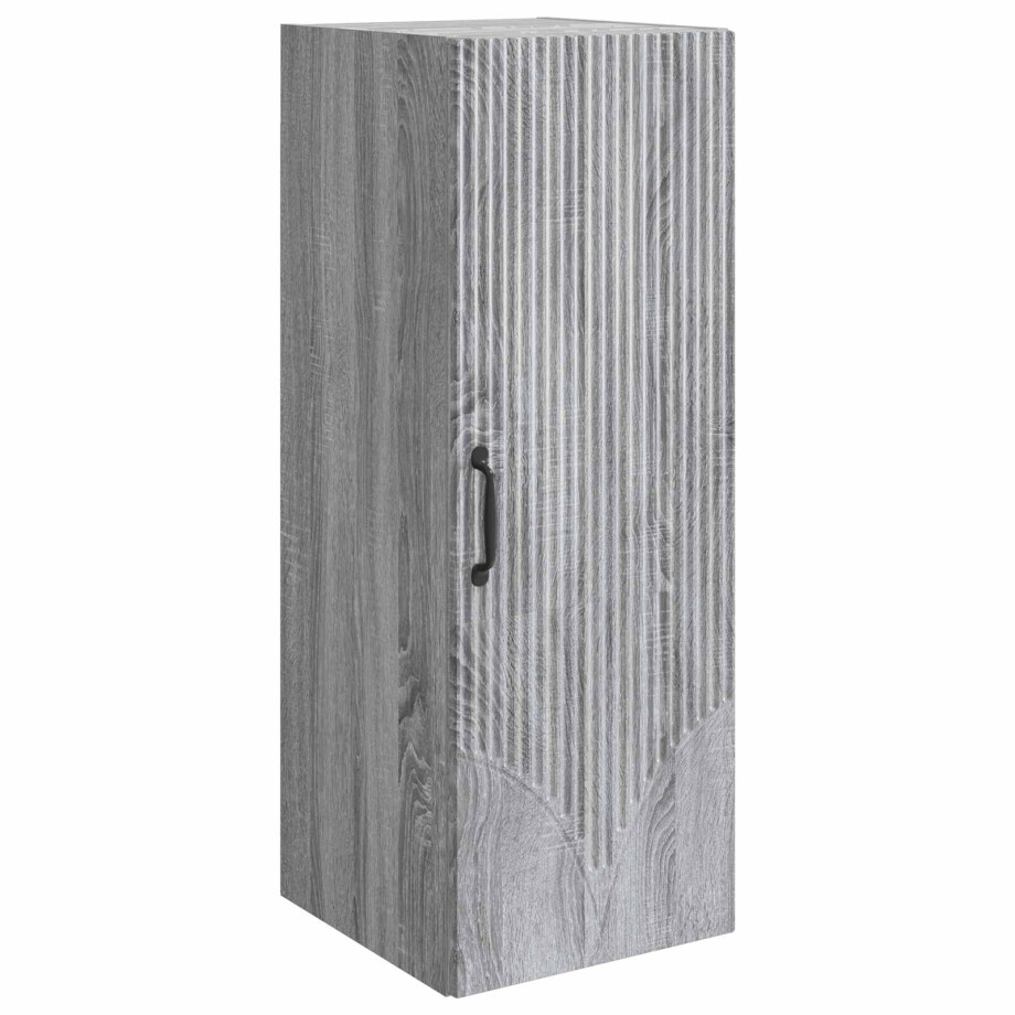 vidaXL Wandkast Grijs Sonoma 33 x 34,5 x 90 cm Bewerkt hout vidaXL Wandkast Grijs Sonoma 33 x 34,5 x 90 cm Bewerkt hout afbeelding 1