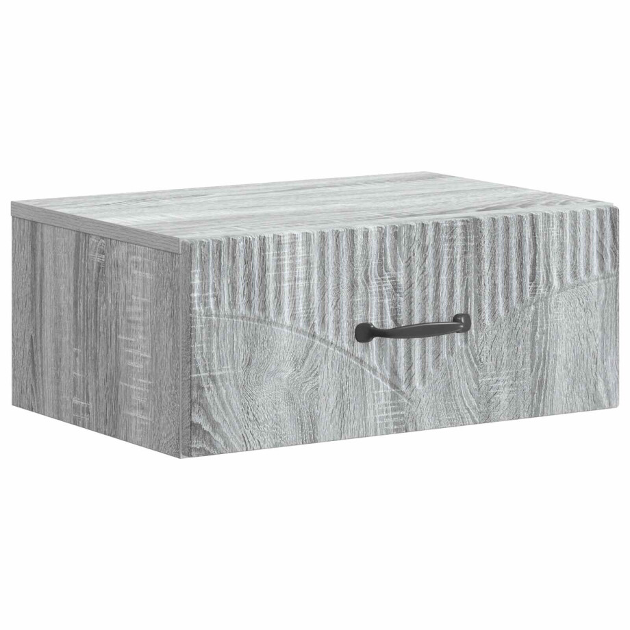 vidaXL Wandbeugel Bedkast Grijs sonoma 49 x 34,5 x 20 cm Bewerkt hout afbeelding 1
