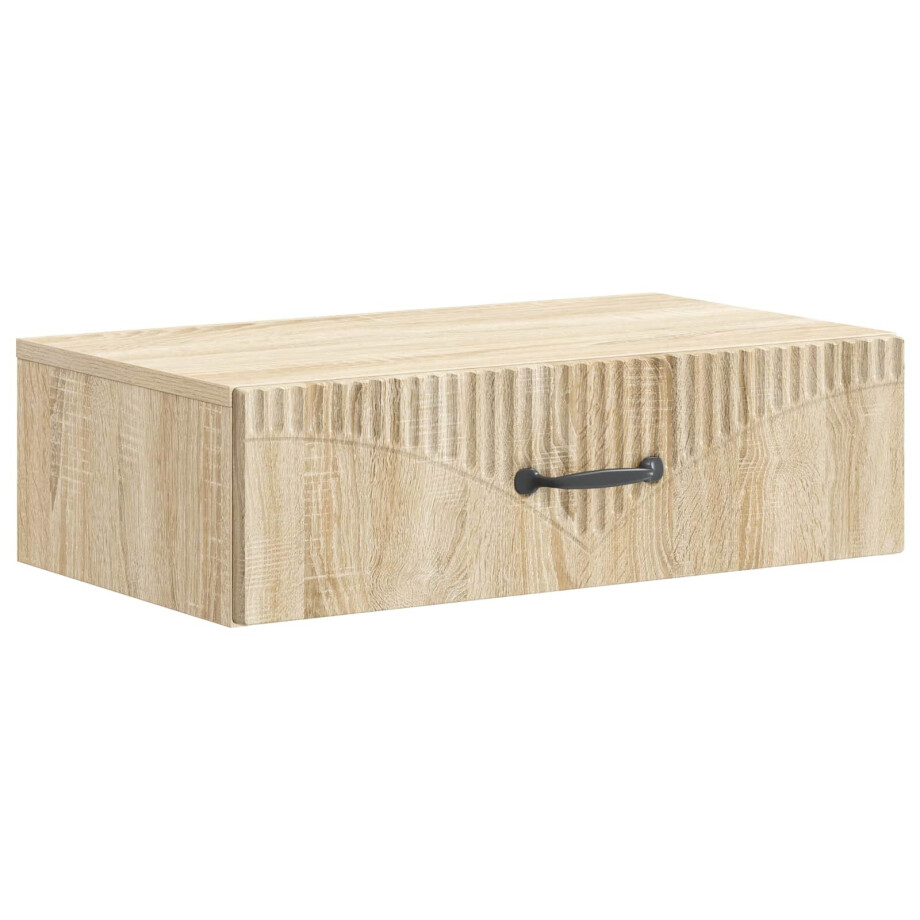 vidaXL Wandmontage Zijtafel Sonoma Eiken 59 x 34,5 x 17 cm vidaXL Wandmontage Zijtafel Sonoma Eiken 59 x 34,5 x 17 cm afbeelding 1