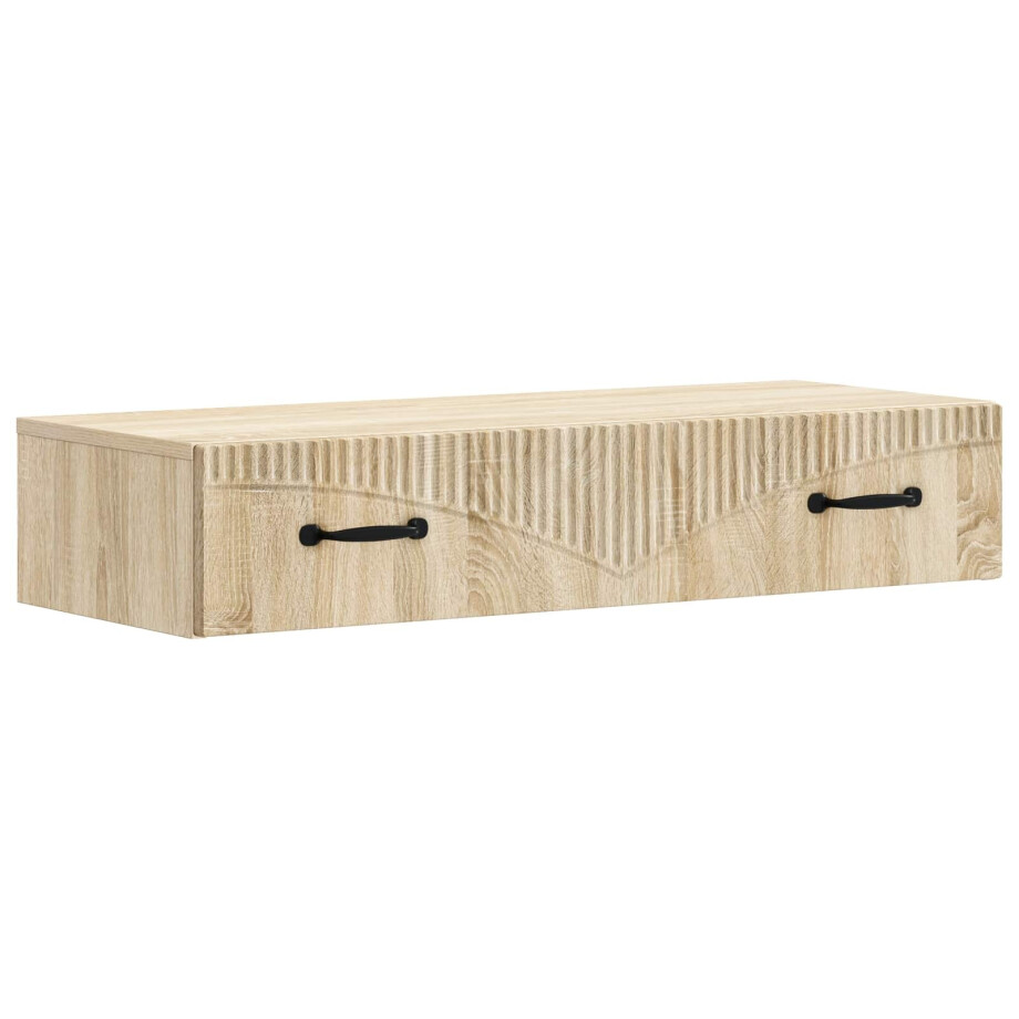 vidaXL Wandmontage Zijtafel Sonoma Eiken 87,5 x 34,5 x 17 cm vidaXL Wandmontage Zijtafel Sonoma Eiken 87,5 x 34,5 x 17 cm afbeelding 1