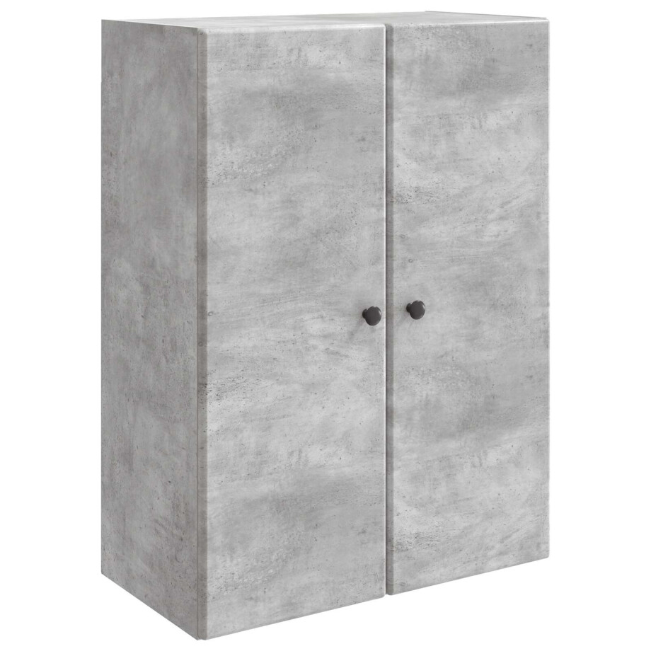 vidaXL Wandkast Betongrijs 66 x 34,5 x 90 cm Bewerkt hout vidaXL Wandkast Betongrijs 66 x 34,5 x 90 cm Bewerkt hout afbeelding 1