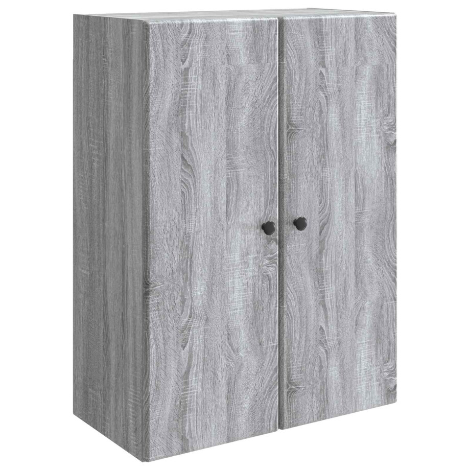 vidaXL Wandkast Grijs Sonoma 66 x 34,5 x 90 cm Bewerkt hout vidaXL Wandkast Grijs Sonoma 66 x 34,5 x 90 cm Bewerkt hout afbeelding 1