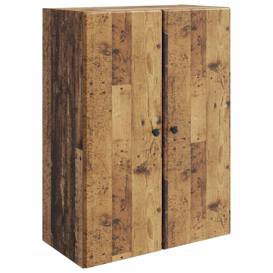vidaXL Wandkast Oud hout 66 x 34,5 x 90 cm Bewerkt hout afbeelding 1