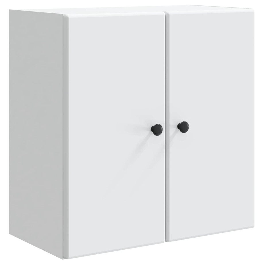 vidaXL Wandkast Wit 59 x 31 x 60 cm Bewerkt hout vidaXL Wandkast Wit 59 x 31 x 60 cm Bewerkt hout afbeelding 1