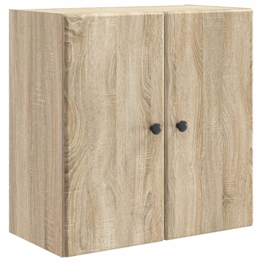 vidaXL Wandkast Sonoma Eiken 59 x 31 x 60 cm Bewerkt hout afbeelding 1