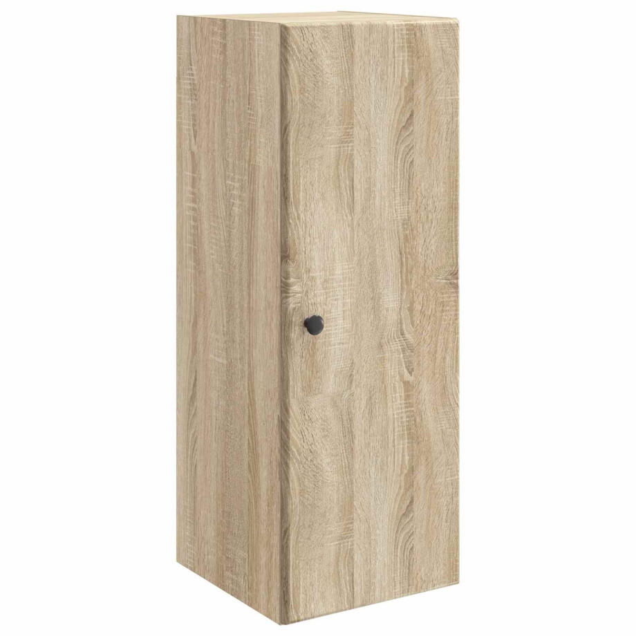 vidaXL Wandkast Sonoma Eiken 33 x 34,5 x 90 cm Bewerkt hout afbeelding 1