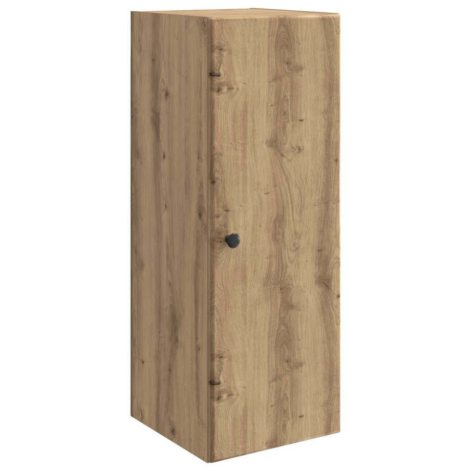 vidaXL Wandkast Artisanaal eiken 33 x 34,5 x 90 cm Bewerkt hout afbeelding 1