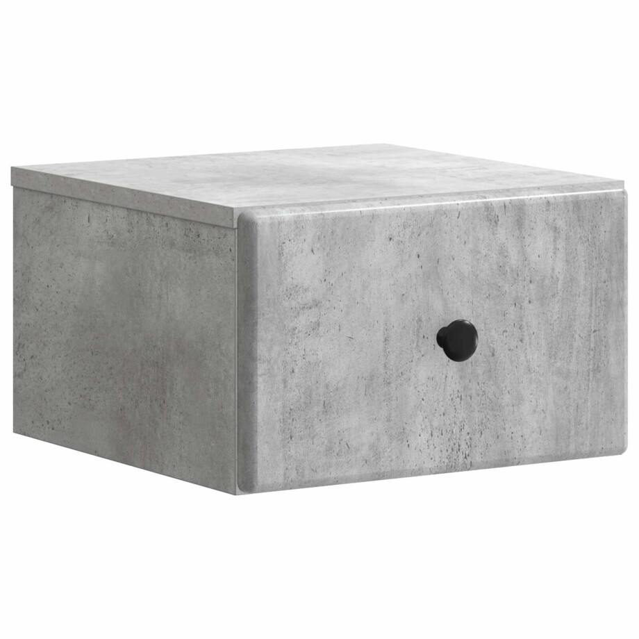 vidaXL Wandbeugel Bedkast Betongrijs 34,5 x 33 x 20 cm Bewerkt hout vidaXL Wandbeugel Bedkast Betongrijs 34,5 x 33 x 20 cm Bewerkt hout afbeelding 1